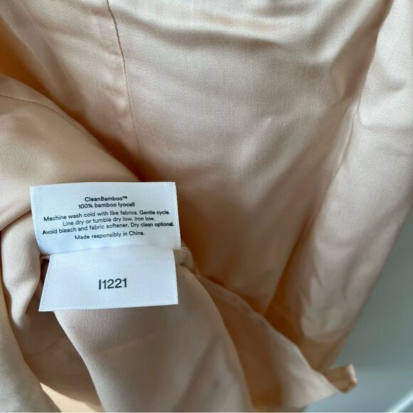 ETTITUDE Sateen Slip Dress Bamboo Oat small New in Box - Picture 11 of 13